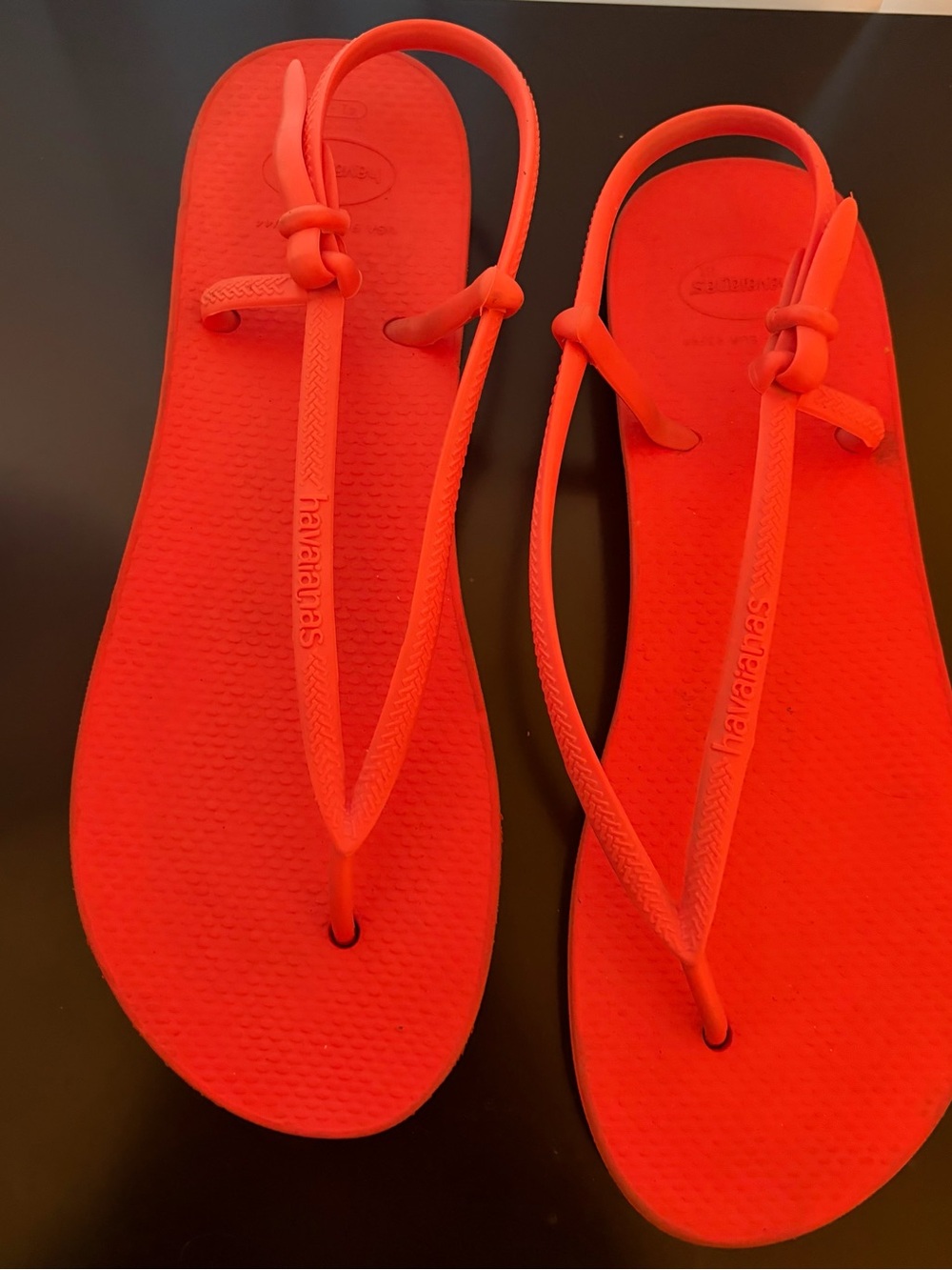 Havaianas Women's Slim Orange Strap Sandals